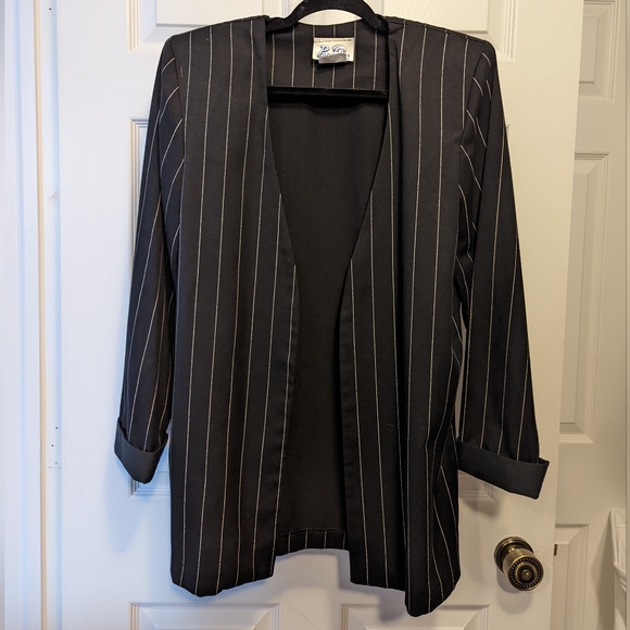 Vintage Pinstripe Blazer Made in Canada - Picture 1 of 4